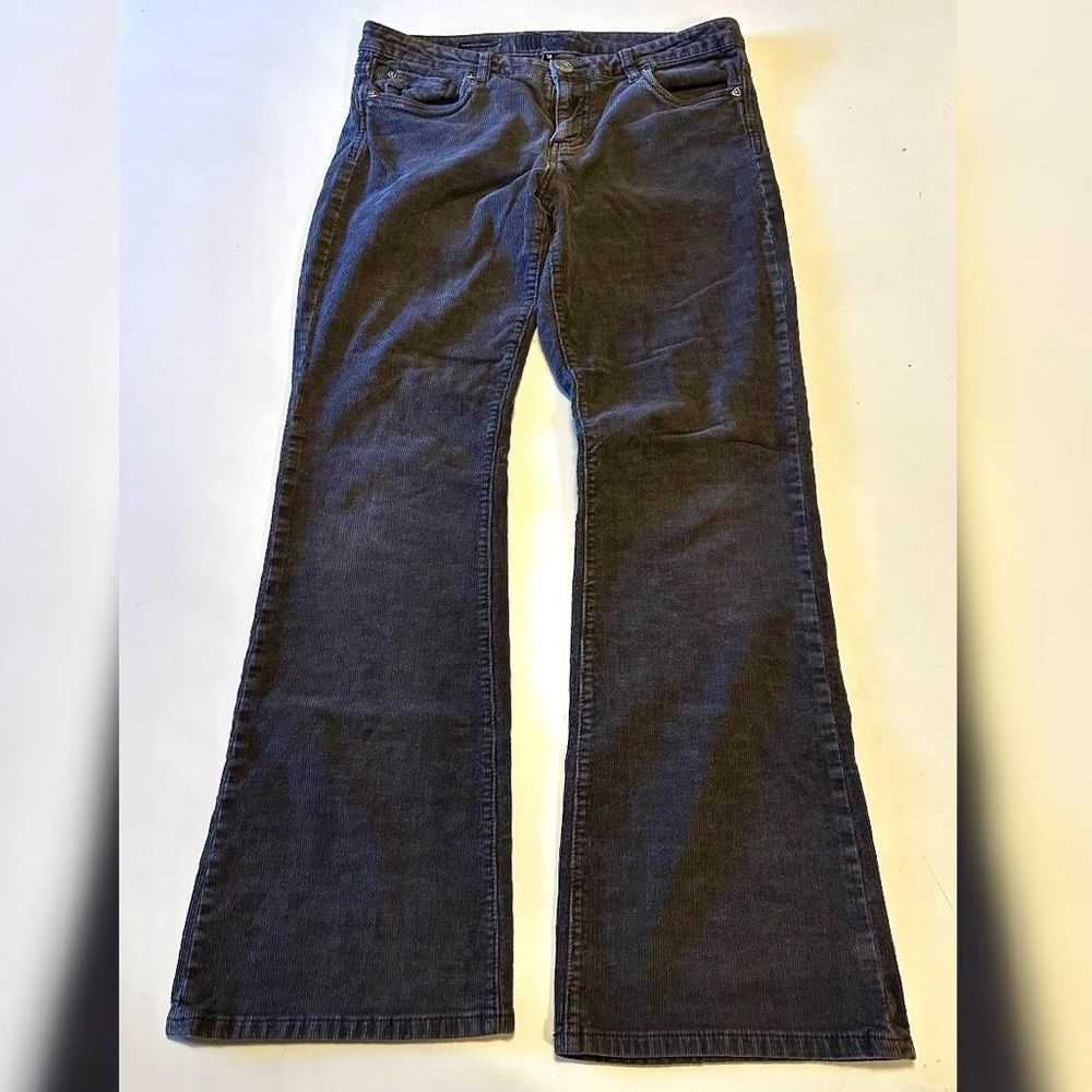 Dark Grey Corduroy Mid Rise Bootcut Jeans KUT From The Kloth 32" 31"